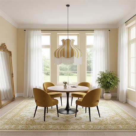 Lámpara de Techo EPIFANÍA Pantalla Rayas Amarillas D70