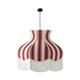 Lámpara de Techo EPIFANÍA Pantalla Rayas Rojas D70