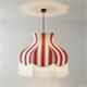 Lámpara de Techo EPIFANÍA Pantalla Rayas Rojas D70