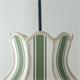 Lámpara de Techo EPIFANÍA Pantalla Rayas Verdes D70