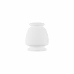 VIDRIO AILA CRISTAL BLANCA 13CM 1LUZ XTRELAMP