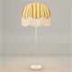 Lámpara de Pie LEOCADIA Pantalla Amarilla Flecos Blancos