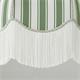 Lámpara de Techo LEOCADIA Pantalla Verde Flecos Blancos D70