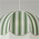 Lámpara de Techo LEOCADIA Pantalla Verde Flecos Blancos D70