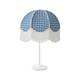 Lámpara de Mesa NAZARIA Pantalla Cuadros Azules