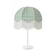 Lámpara de Mesa NAZARIA Pantalla Cuadros Verdes