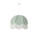 Lámpara de Techo NAZARIA Pantalla Cuadros Verdes D50