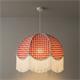 Lámpara de Techo NAZARIA Pantalla Cuadros Rojos D70