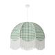 Lámpara de Techo NAZARIA Pantalla Cuadros Verdes D70