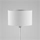 Lámpara Pie de Salón SURREY Blanco Gris Cromo 45 Cm