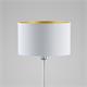 Lámpara Pie de Salón SURREY Blanco Oro Cromo 45 Cm