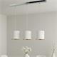 Lámpara de Techo Regleta SURREY Blanco Oro Cromo 3 Luces