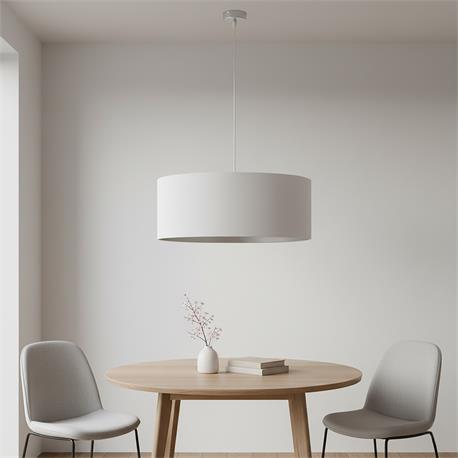 Lámpara de Techo SURREY Blanco Gris Cromo 50 Cm 3 Luces