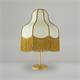 Lámpara de Mesa LIV Oro Beige con Flecos Oro