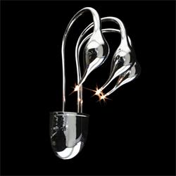 APLIQUE PARED CISNE CROMO 3 LUCES 3 X G4