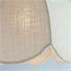 Lámpara de Techo VALENTINA Yute Blanco con Galón Blanco D40