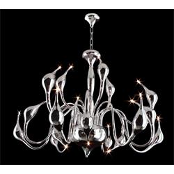 LAMPARA CISNE CROMO 18 LUCES 18 X G4