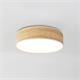 Plafón de Techo Redondo AITANA E27 Madera Clara 30 Cm 2 Luce
