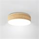 Plafón de Techo Redondo AITANA E27 Madera Clara 30 Cm 2 Luce