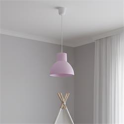 Lámpara de Techo Colgante BELL Cristal Rosa Pastel 20 Cm