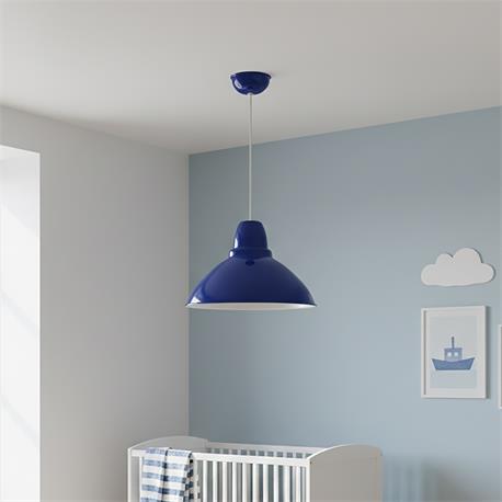 Lámpara de Techo Colgante RABBIT Metal Azul Blanco