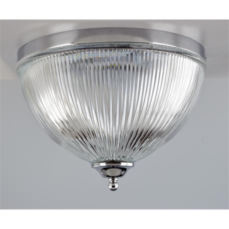 PLAFON MOSCU CRISTAL RAYA TRANSP. CROMO LED 35 CM 28W 3EN1