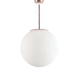 Lámpara de Techo Colgante NOEL Cobre Cristal Blanco LED
