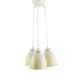COLGANTE LENA 3 LUCES CREMA
