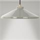 Lámpara Colgante JULIANA Cerámica Gris Metal Oro 1 Luz 38 Cm