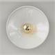 COLGANTE CERÁMICA JULIANA GRIS/ORO 1 LUZ XTRELAMP