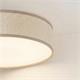 Plafón de Techo Redondo ENZO II Lino 01 Beig 40 Cm 2 Luces