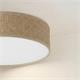 Plafón de Techo Redondo ENZO II Yute 30 Cm 2 Luces