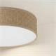 Plafón de Techo Redondo ENZO II Yute 40 Cm 2 Luces