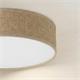 Plafón de Techo Redondo ENZO II Yute 45 Cm 2 Luces