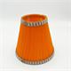 Pantalla Organza Naranja con galon Beig D15 d8 h13.5 E14