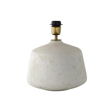 Armadura Lámpara de Mesa ANE Cerámica Blanca Metal Oro