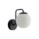 Aplique de Pared CINTIA Metal Negro C/T Blanco Mate 1 Luz