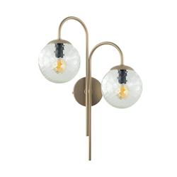 Aplique Doble Oro y Bicos Transparente | Serie CINTIA