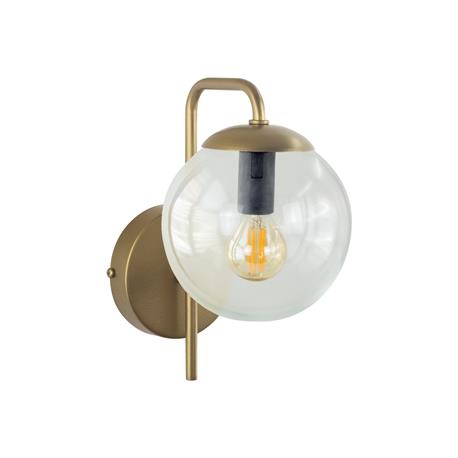 Aplique de Pared Oro y Cristal Transparente | Serie ELOISE