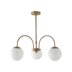 Lámpara de Techo Oro Cristales Blancos | Serie ELOISE