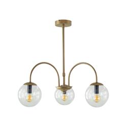 Lámpara de Techo Oro Cristales Transparentes | Serie ELOISE