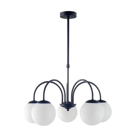 Lámpara de Techo Negra Tulipas Blancas | Serie ELOISE