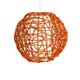 COLGANTE RATTAN COLOR NARANJA D30