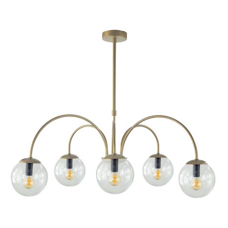 Lámpara de Techo Oro Vidrios Transparentes | Serie ELOISE