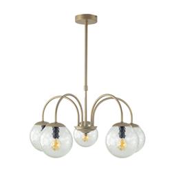 Lámpara de Techo Oro y Bicos Transparentes | Serie ELOISE