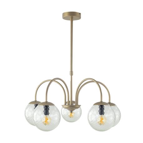 Lámpara de Techo Oro y Bicos Transparentes | Serie ELOISE