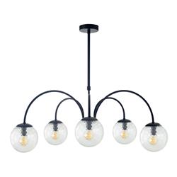 Lámpara de Techo Negra y Bicos Transparentes | Serie ELOISE