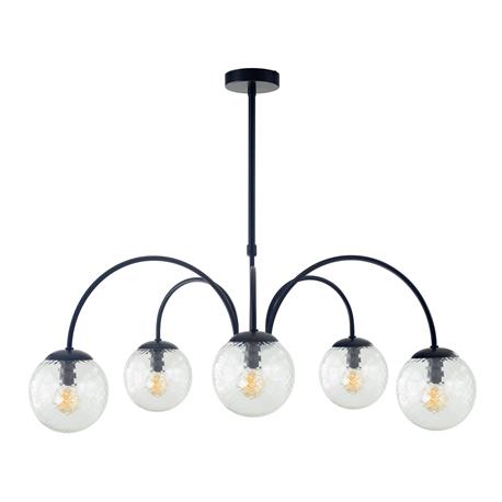 Lámpara de Techo Negra y Bicos Transparentes | Serie ELOISE