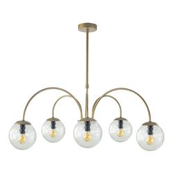 Lámpara de Techo Oro y Bicos Transparentes | Serie ELOISE