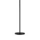 PIE SALON OFELIA 3 LUCES NEGRO C/T FUME AMBAR 14"